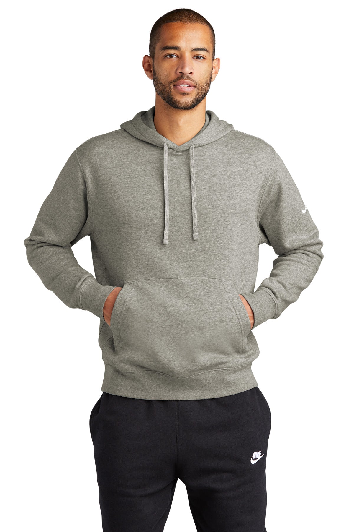 Club Fleece Sleeve Swoosh Pullover Hoodie