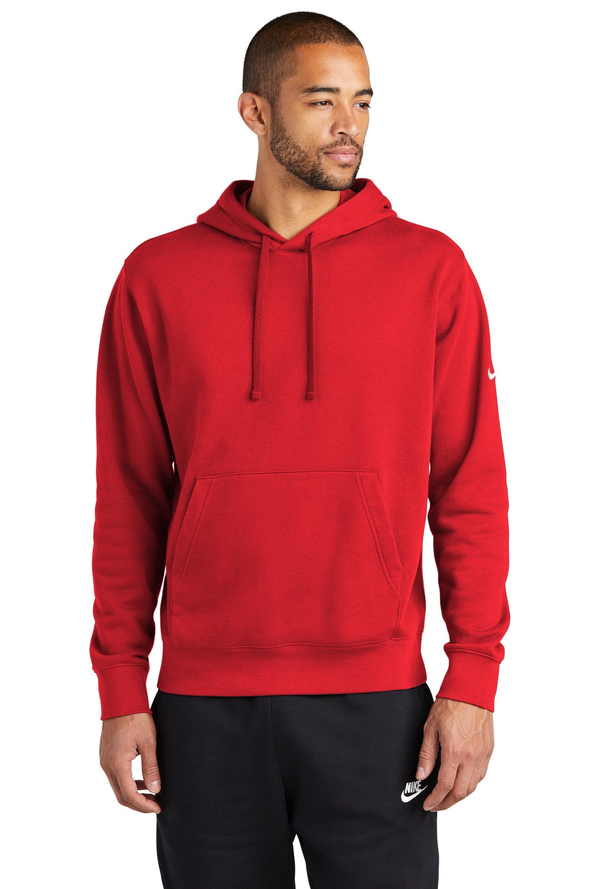 Club Fleece Sleeve Swoosh Pullover Hoodie