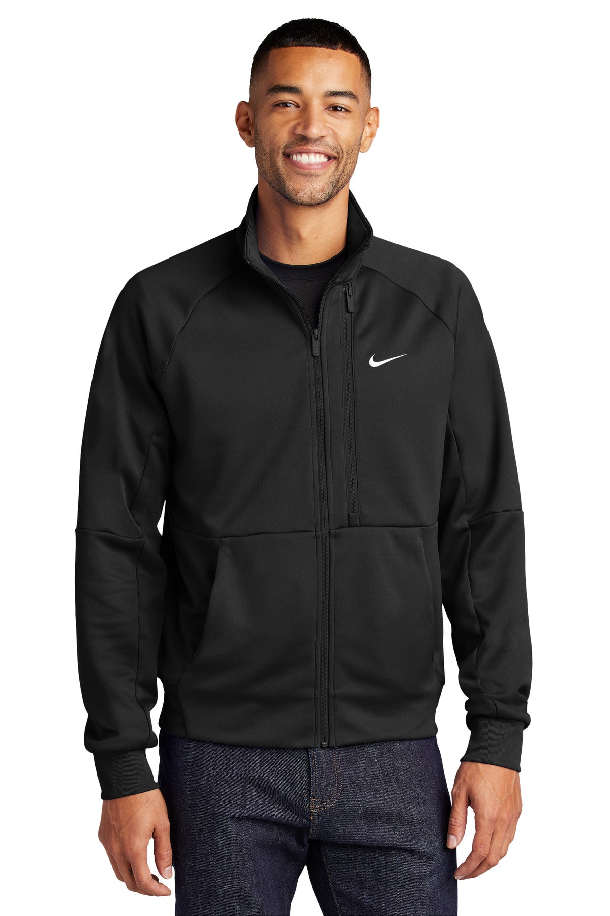 Full-Zip Chest Swoosh Jacket