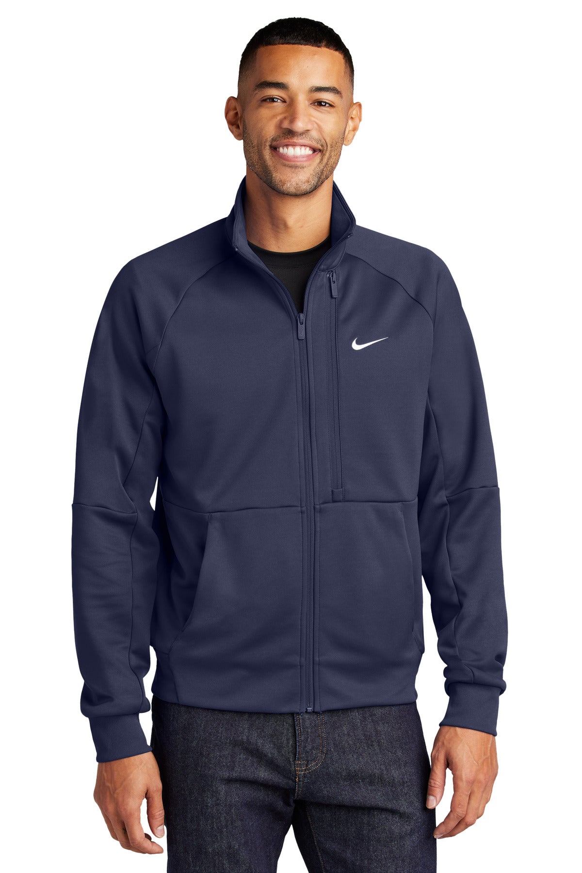 Full-Zip Chest Swoosh Jacket