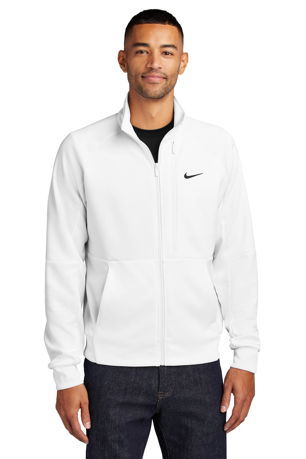 Full-Zip Chest Swoosh Jacket