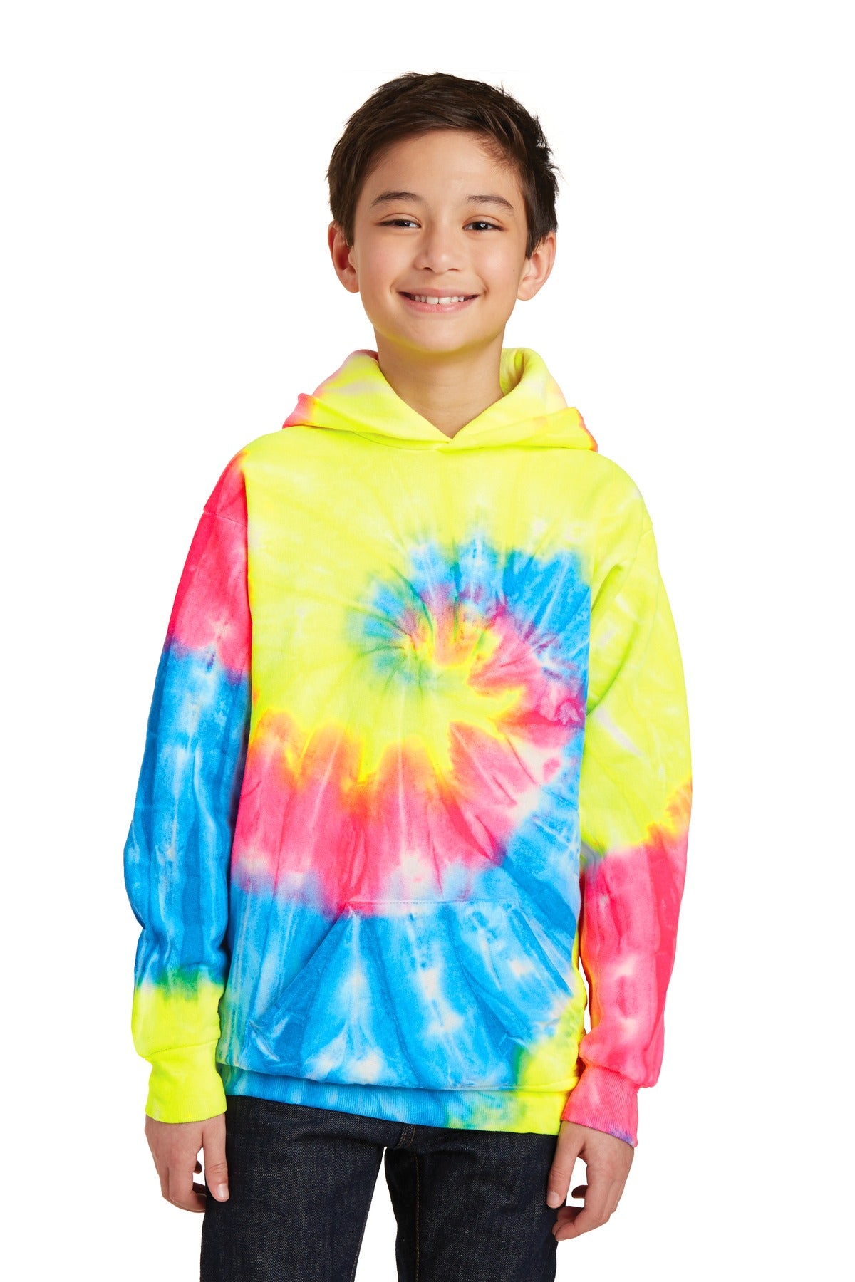 Youth Tie-Dye Pullover Hooded Sweatshirt