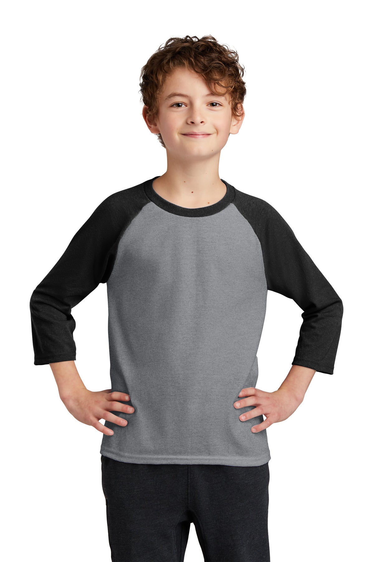 Youth Core Blend 3/4-Sleeve Raglan Tee
