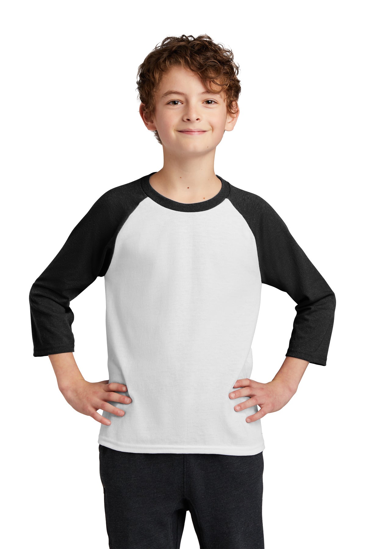 Youth Core Blend 3/4-Sleeve Raglan Tee