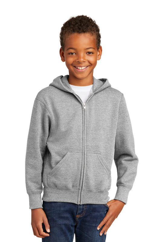 Youth Core Fleece Full-Zip Hooded Sweatshirt