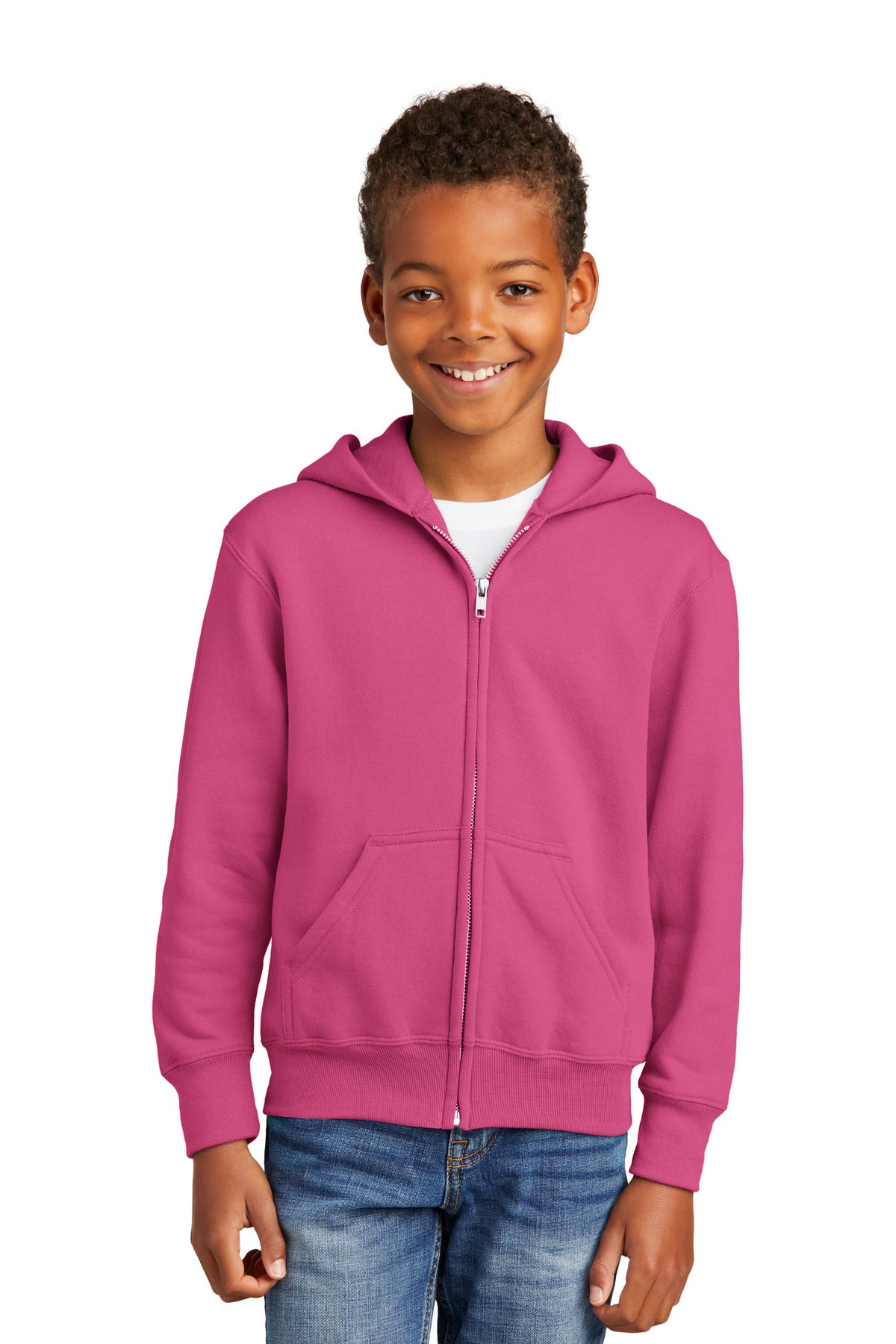 Youth Core Fleece Full-Zip Hooded Sweatshirt
