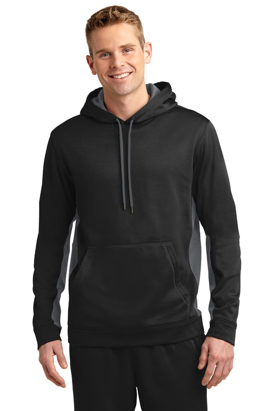 Sport-Wick® Fleece Colorblock Hooded Pullover