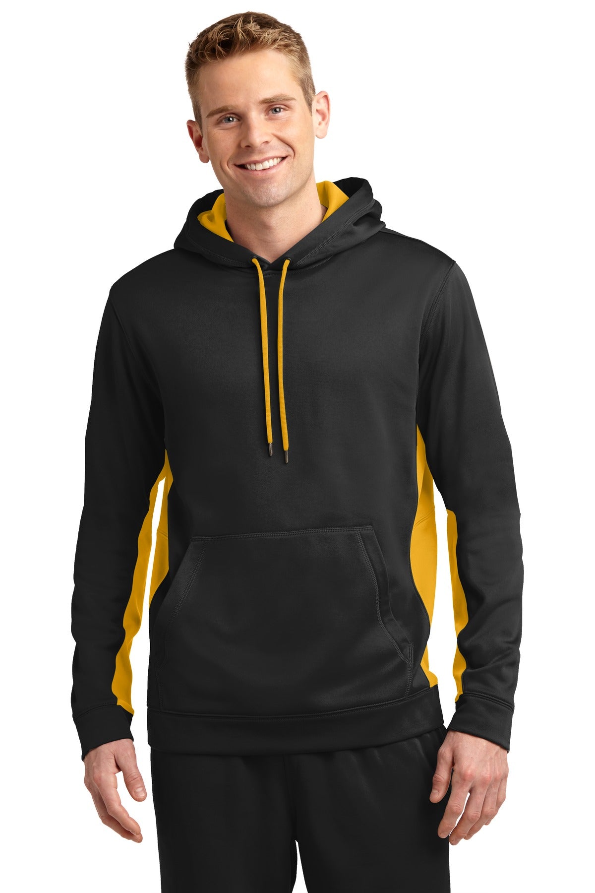 Sport-Wick® Fleece Colorblock Hooded Pullover