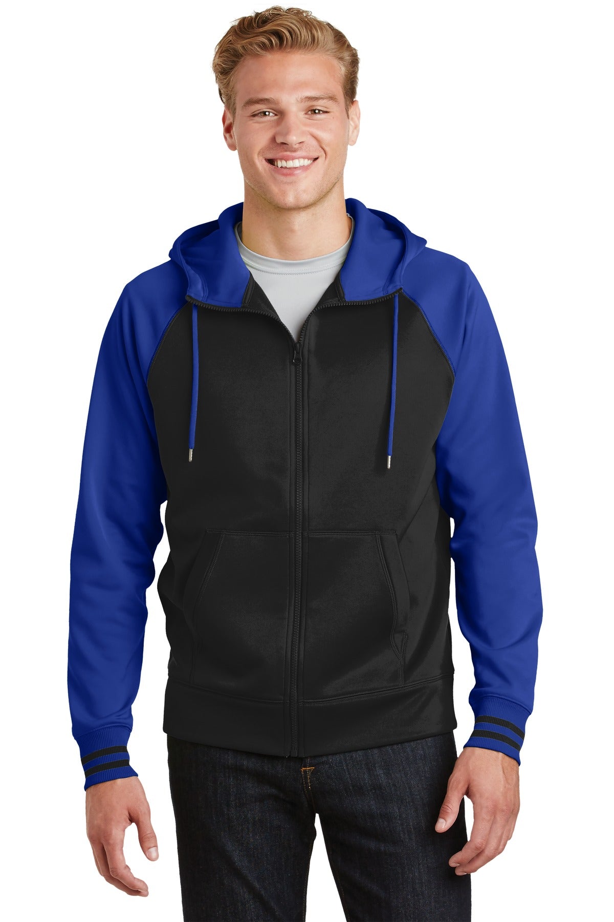Sport-Wick® Varsity Fleece Full-Zip Hooded Jacket