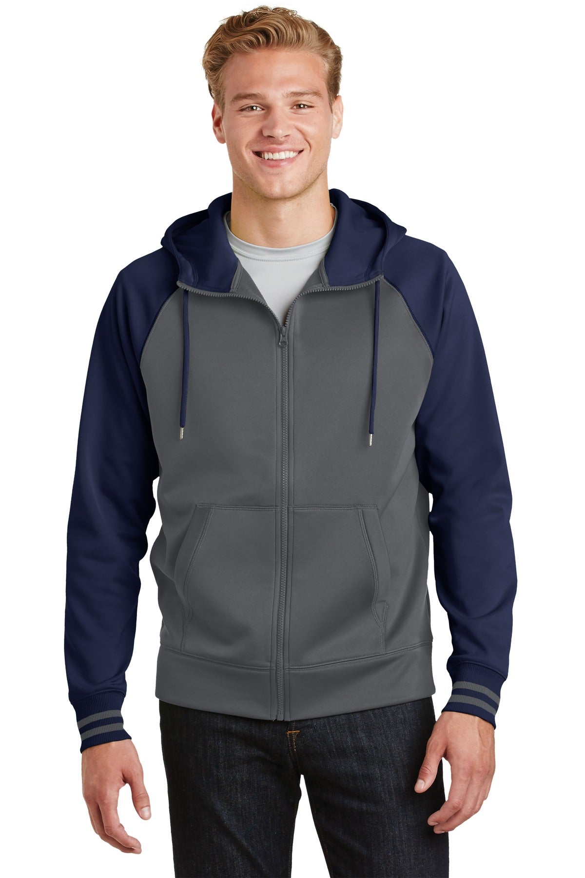 Sport-Wick® Varsity Fleece Full-Zip Hooded Jacket