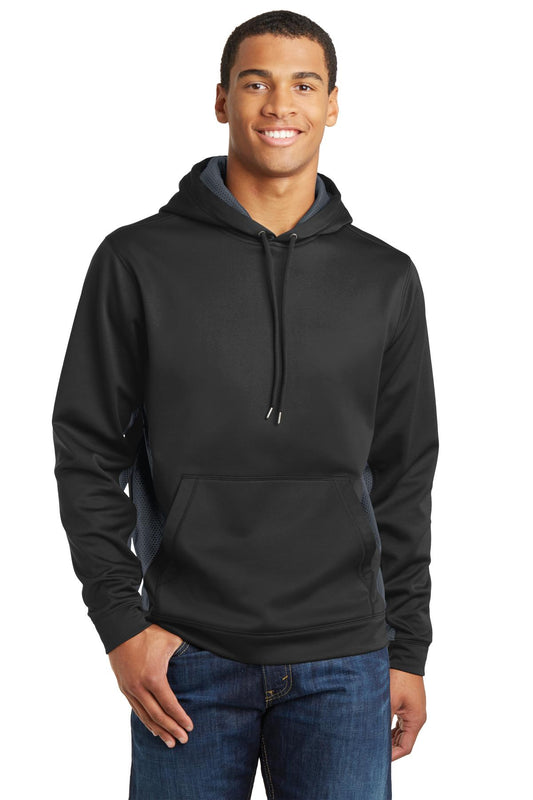 Sport-Wick® CamoHex Fleece Colorblock Hooded Pullover