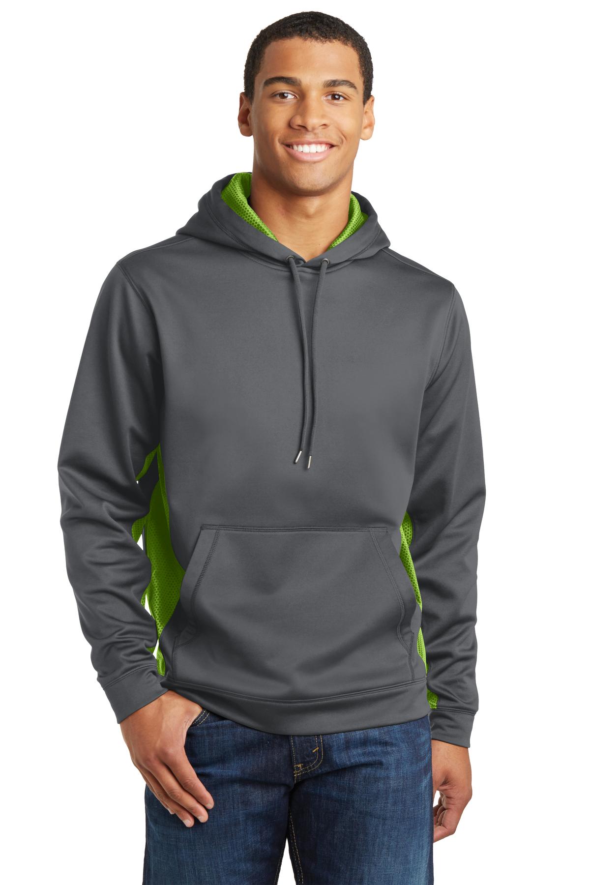 Sport-Wick® CamoHex Fleece Colorblock Hooded Pullover