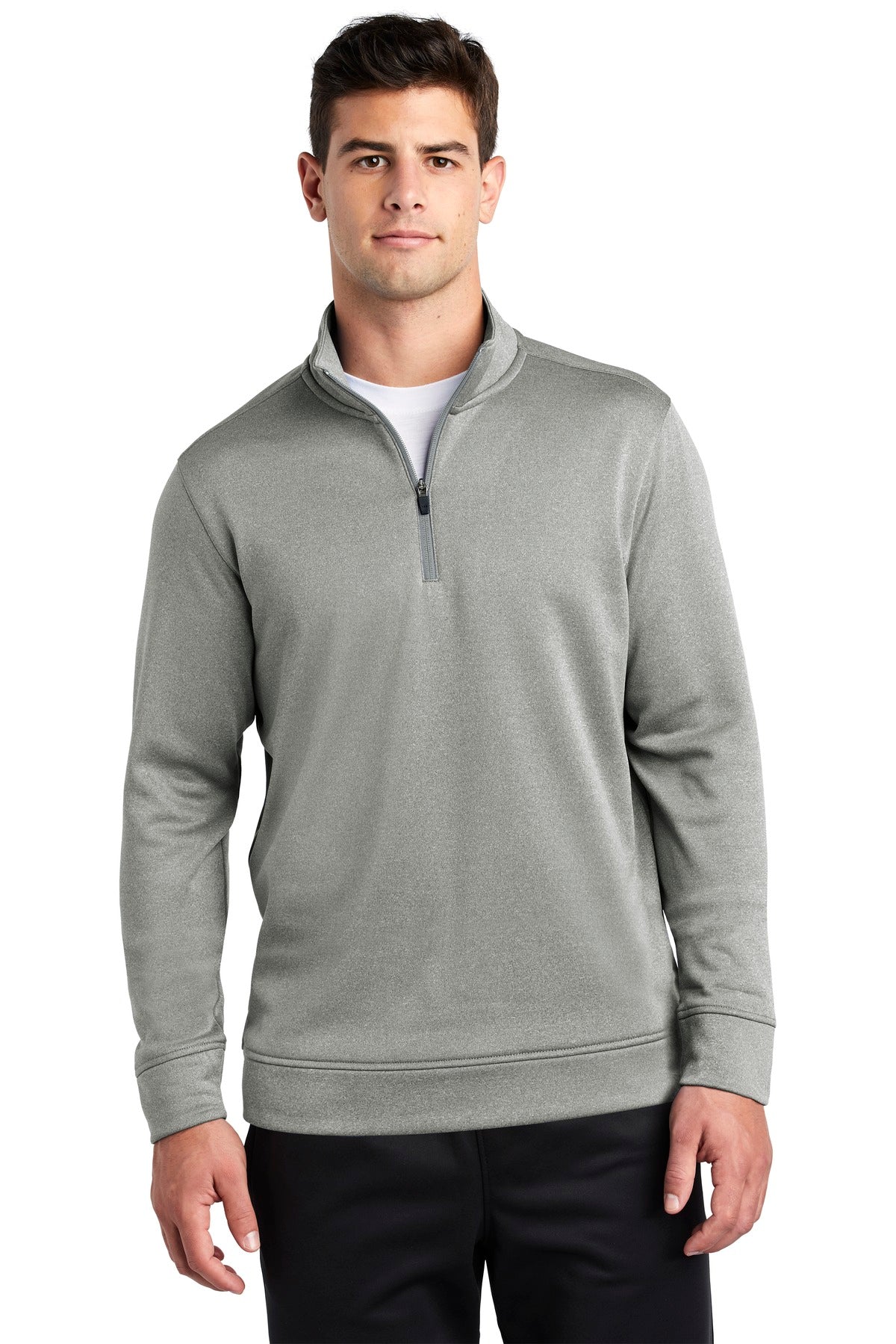 PosiCharge ® Sport-Wick ® Heather Fleece 1/4-Zip Pullover