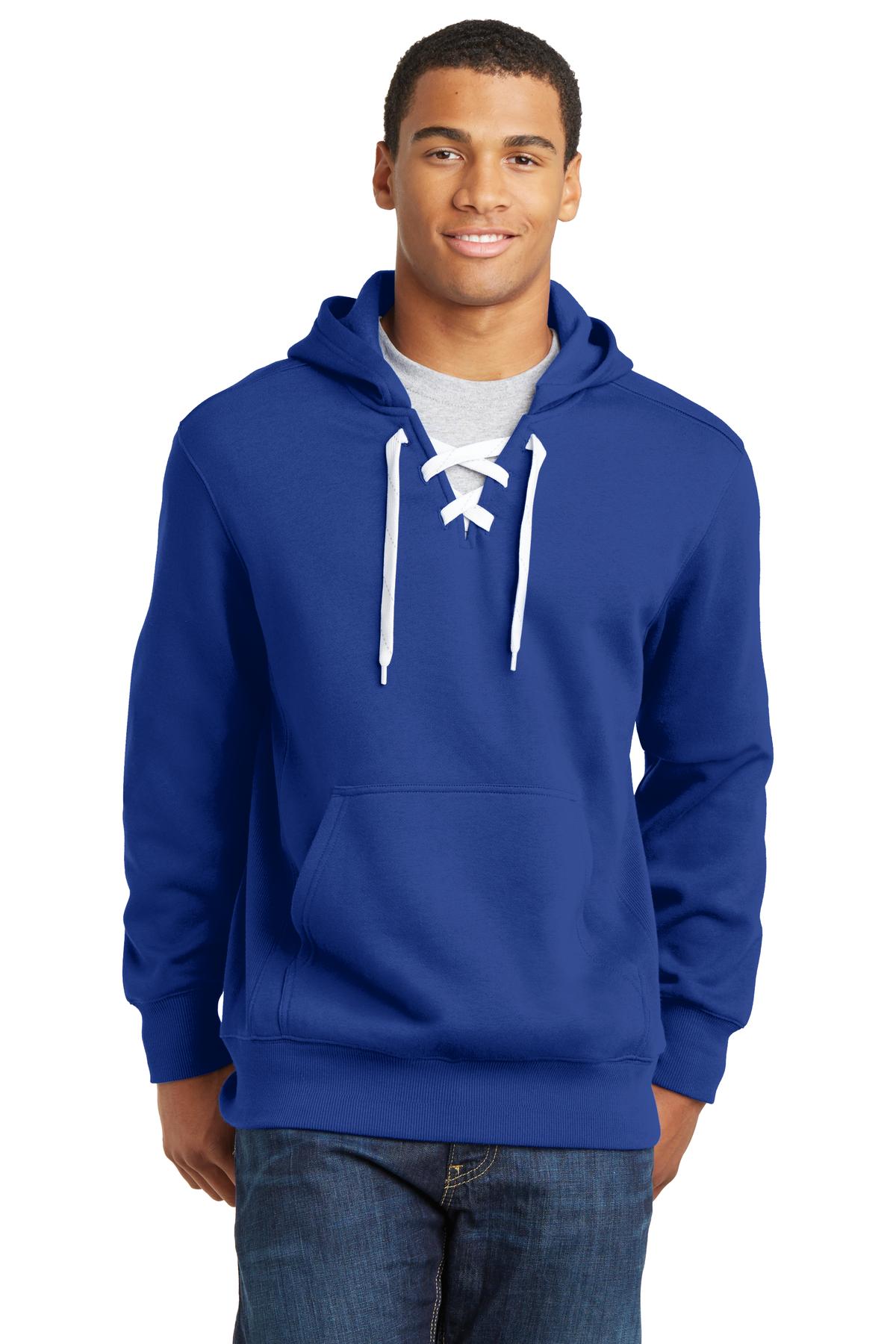 Lace Up Pullover Hooded Sweatshirt