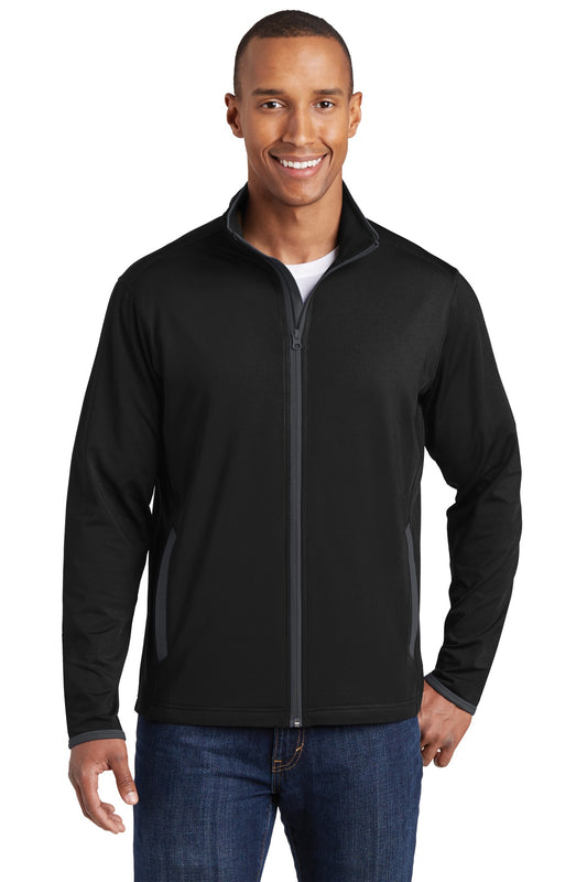 Sport-Wick® Stretch Contrast Full-Zip Jacket