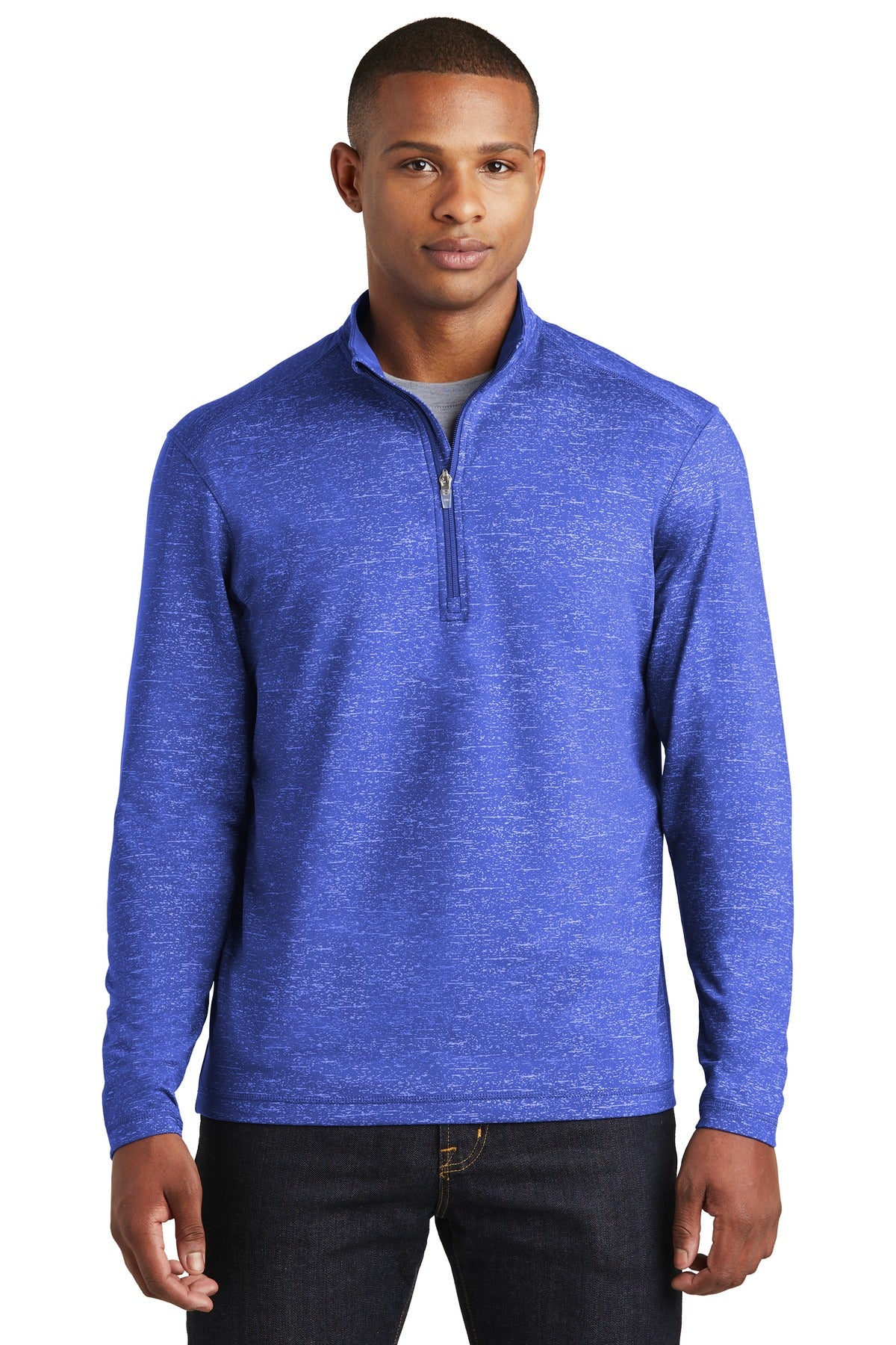 Sport-Wick ® Stretch Reflective Heather 1/2-Zip Pullover