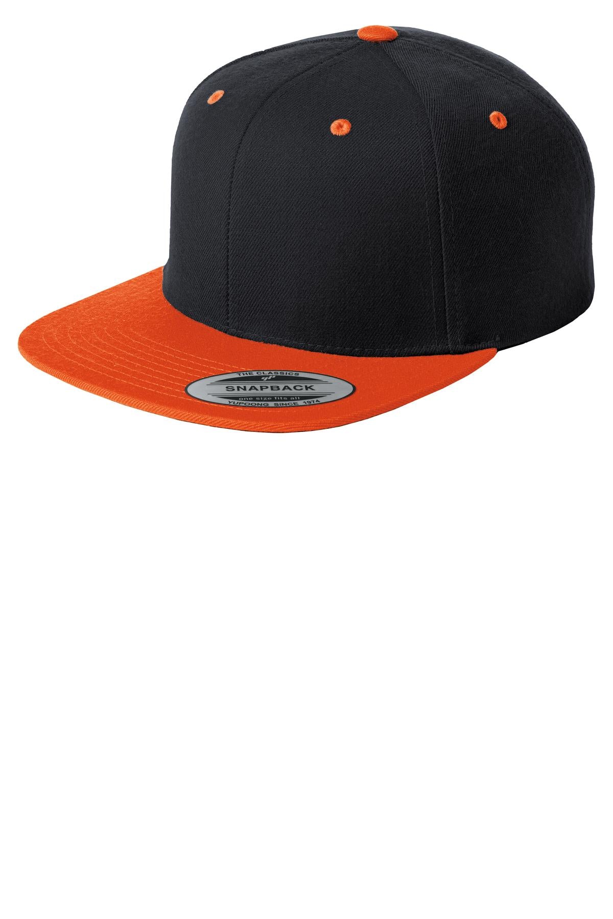 Yupoong® Flat Bill Snapback Cap