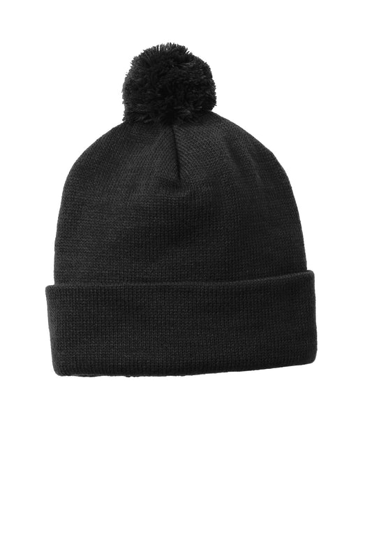 Solid Pom Beanie