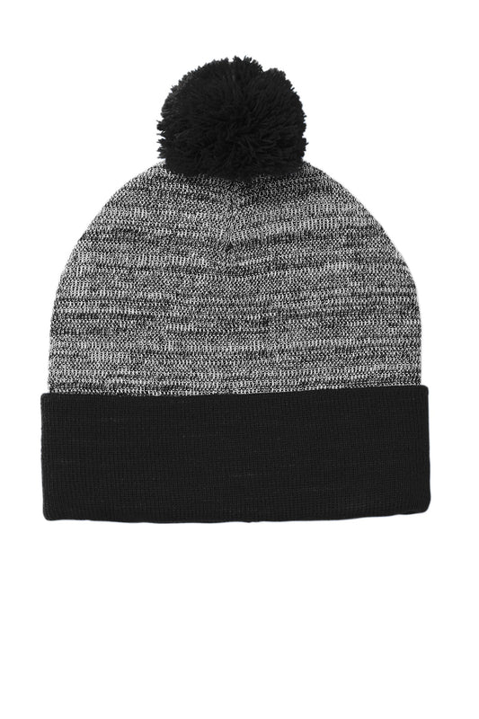 Heather Pom Beanie