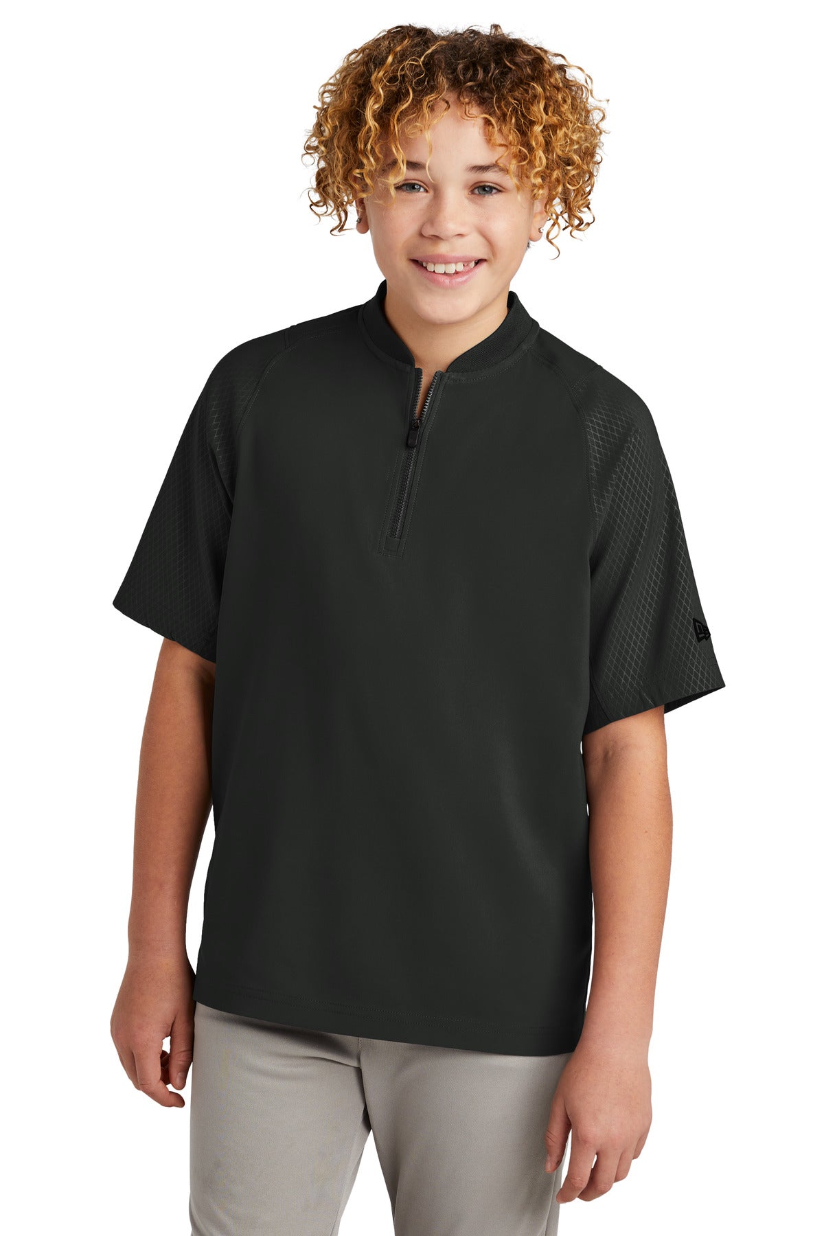 Youth Cage Short Sleeve 1/4-Zip Jacket
