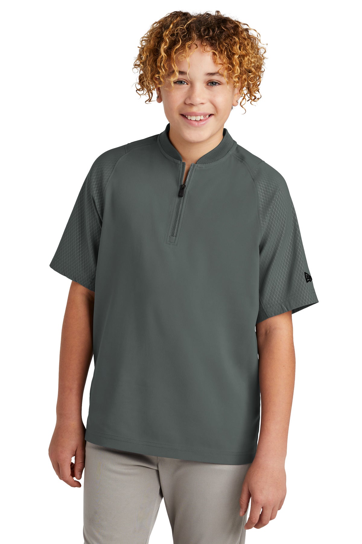 Youth Cage Short Sleeve 1/4-Zip Jacket