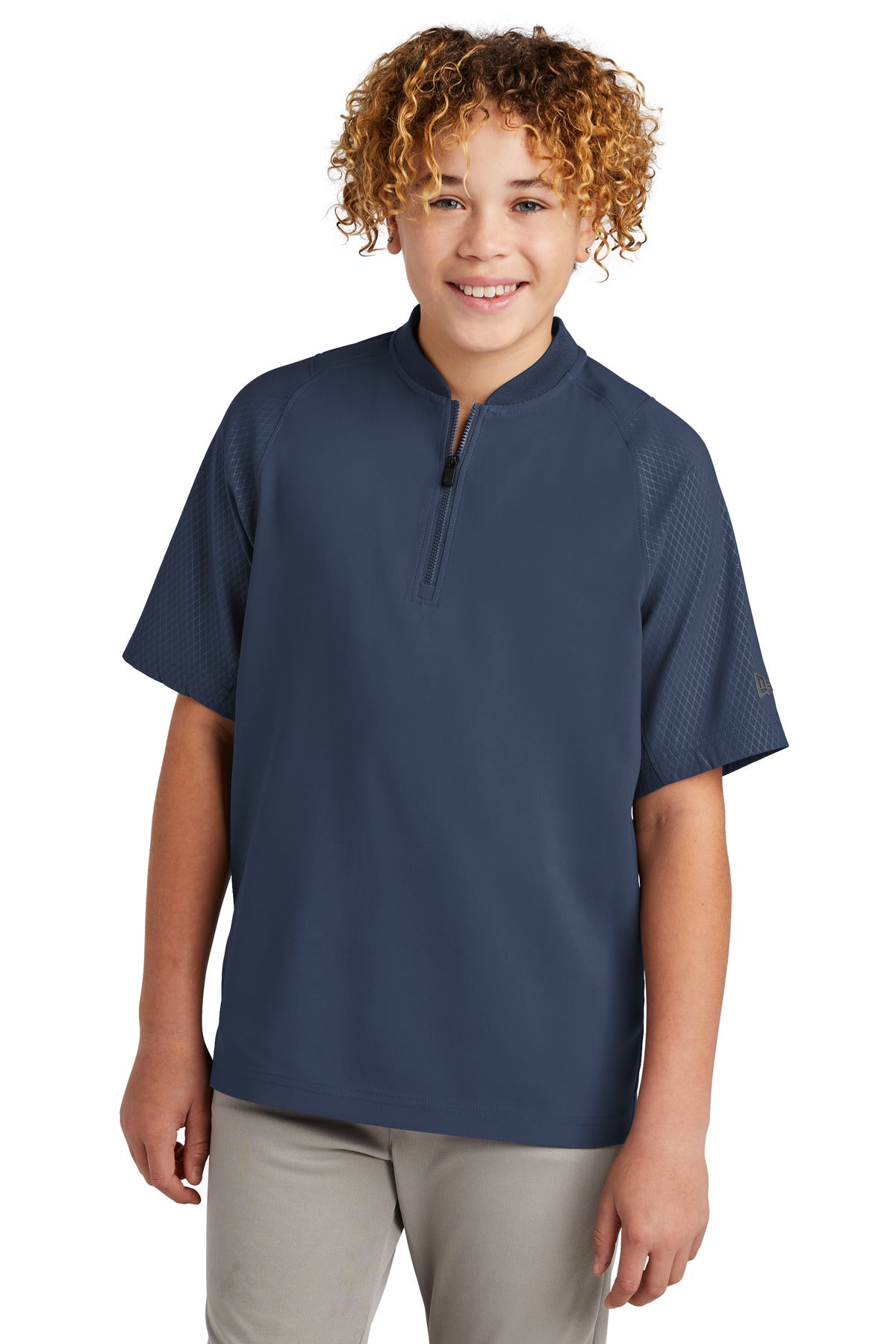 Youth Cage Short Sleeve 1/4-Zip Jacket