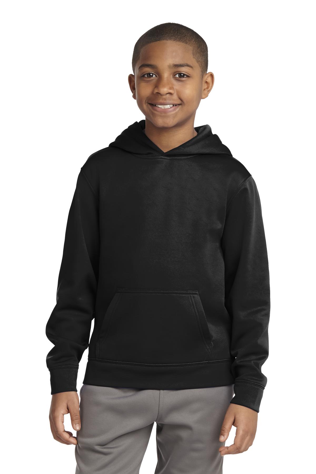Youth Sport-Wick® Fleece Hooded Pullover