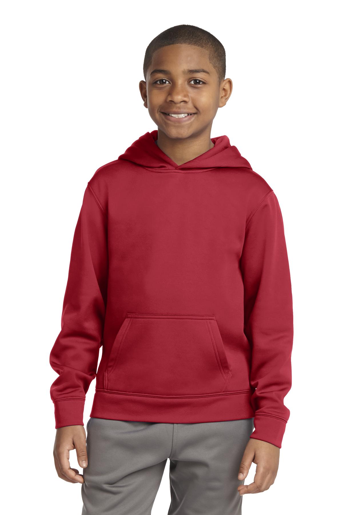 Youth Sport-Wick® Fleece Hooded Pullover