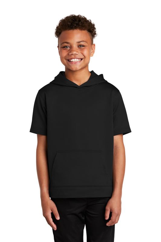 Youth Sport-Wick ® Fleece Short Sleeve Hooded Pullover
