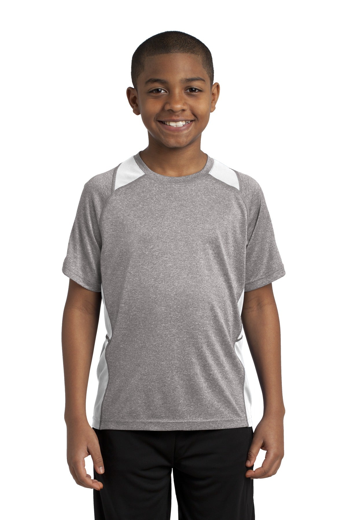 Youth Heather Colorblock Contender Tee