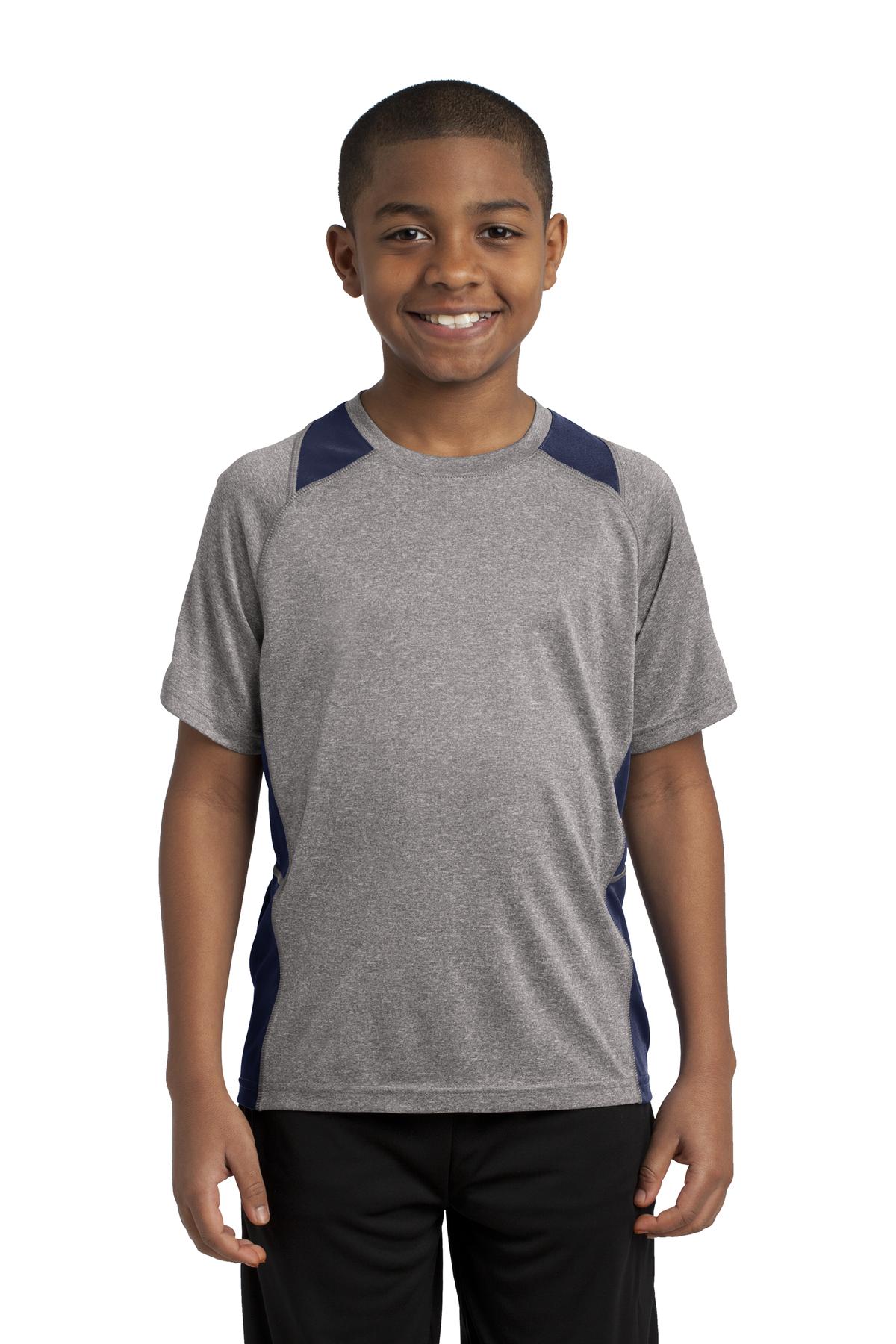 Youth Heather Colorblock Contender Tee