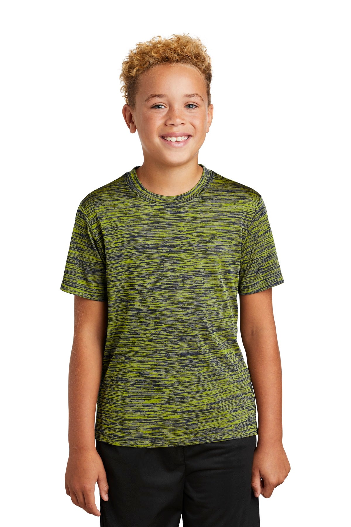 Youth PosiCharge® Electric Heather Tee