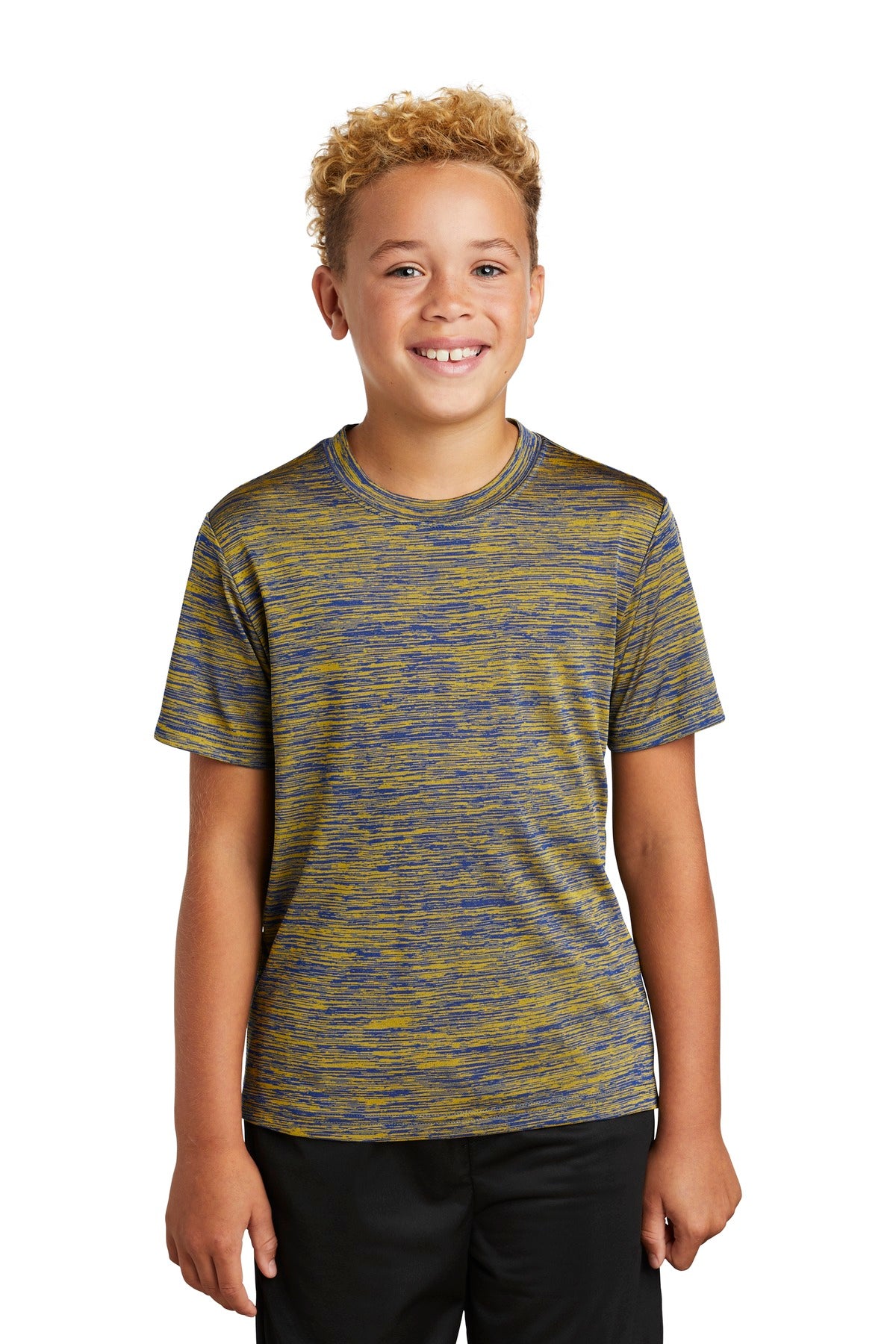 Youth PosiCharge® Electric Heather Tee