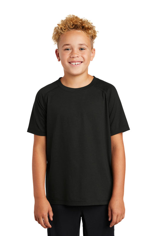 Youth PosiCharge ® Tri-Blend Wicking Raglan Tee
