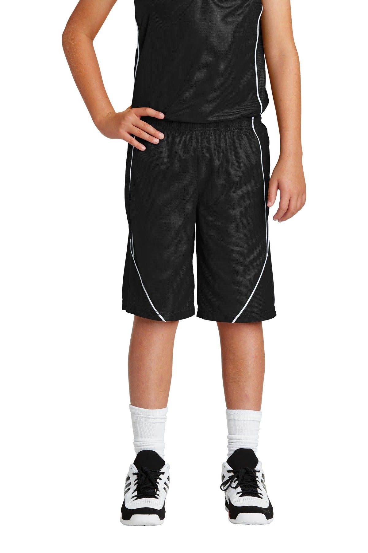 Youth PosiCharge® Mesh Reversible Spliced Short