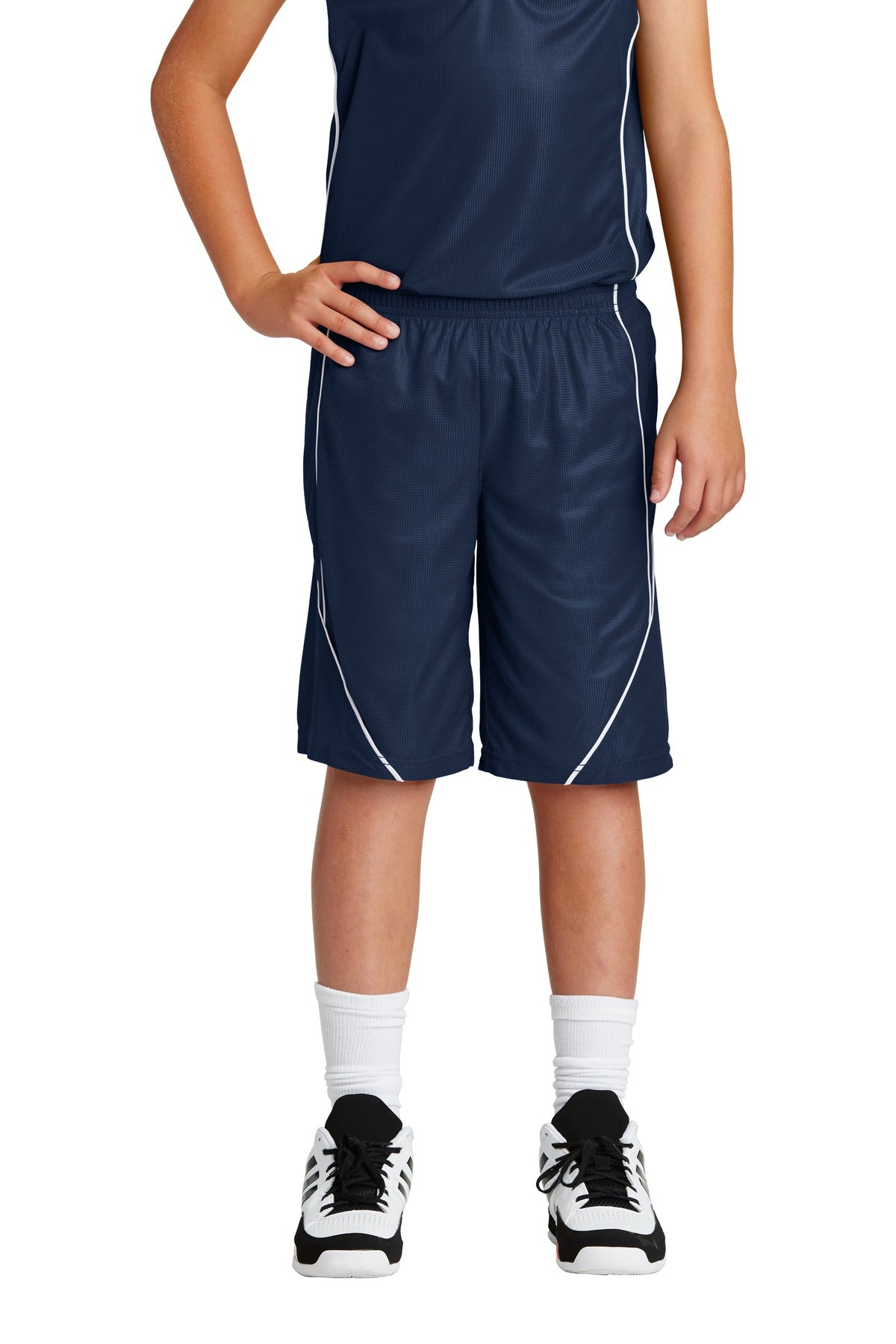 Youth PosiCharge® Mesh Reversible Spliced Short