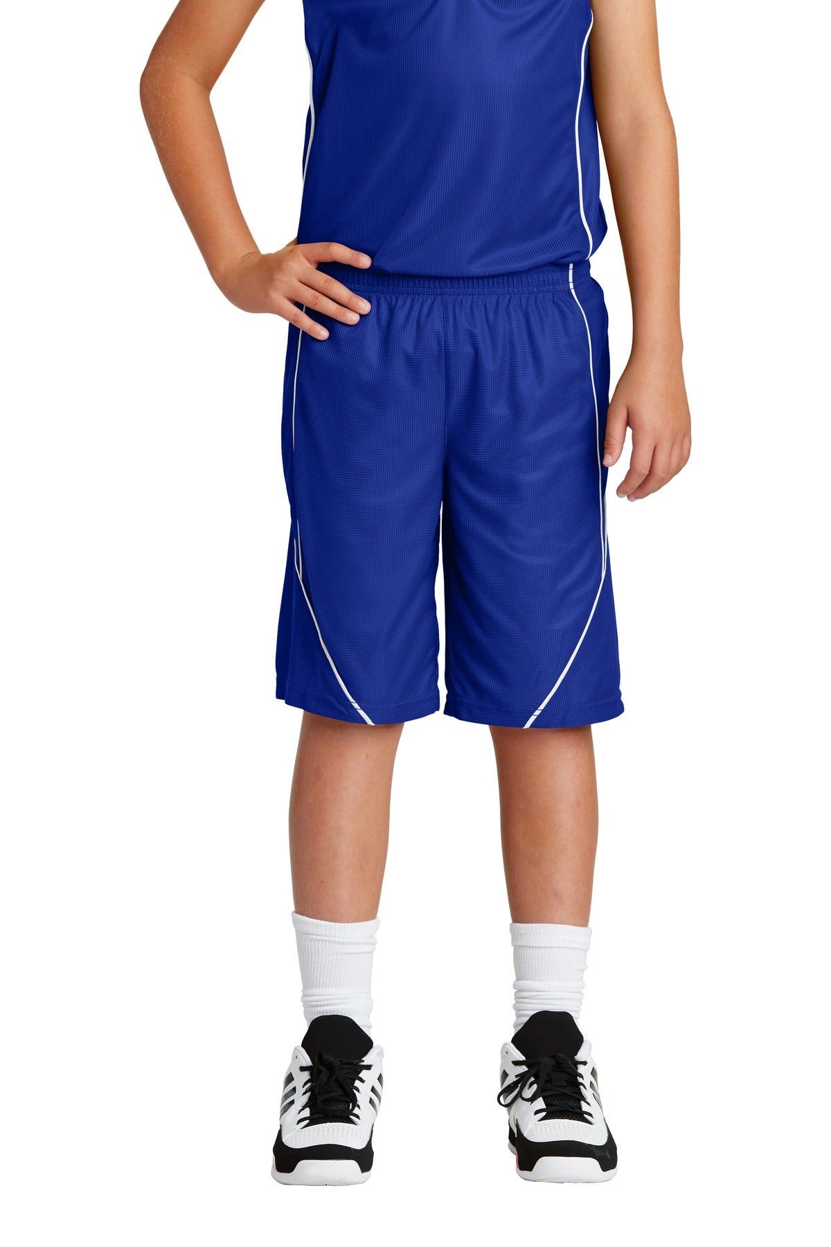 Youth PosiCharge® Mesh Reversible Spliced Short