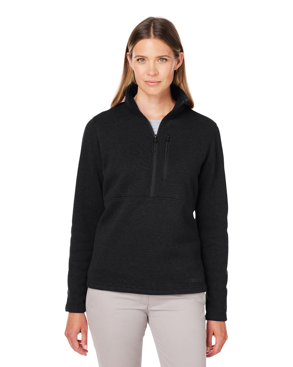 Ladies' Dropline Half-Zip Sweater Fleece Jacket