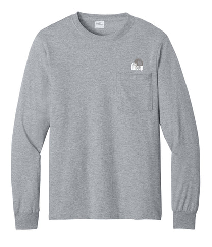 The Lineup - Embroidered Tall Long Sleeve Pocket Tee (PC61LSPT)- Unisex