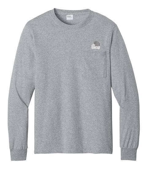 The Lineup - Embroidered Tall Long Sleeve Pocket Tee (PC61LSPT) - Unisex