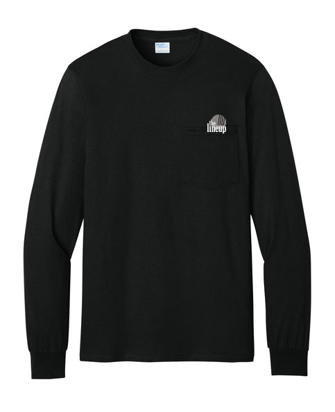 The Lineup - Embroidered Tall Long Sleeve Pocket Tee (PC61LSPT)- Unisex