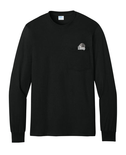 The Lineup - Embroidered Tall Long Sleeve Pocket Tee (PC61LSPT)- Unisex