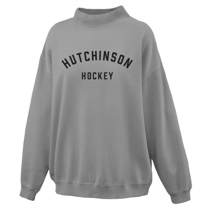 HHA  - Felt Embroidery Mockneck Sweatshirt - Womens