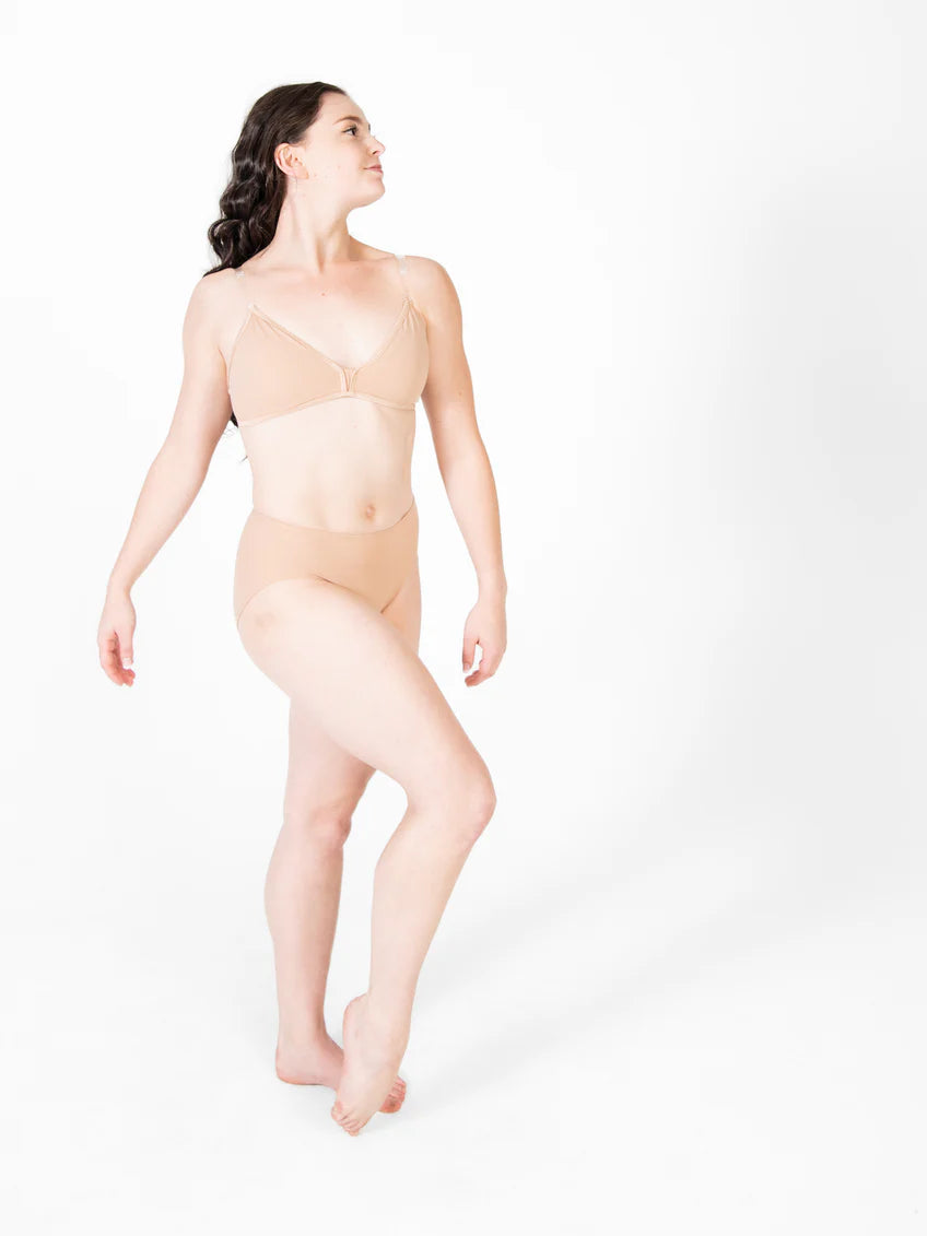 HFSA - # 291 Underwraps Nude Deep V Plunge Bra with Removable Padding - WOMENS