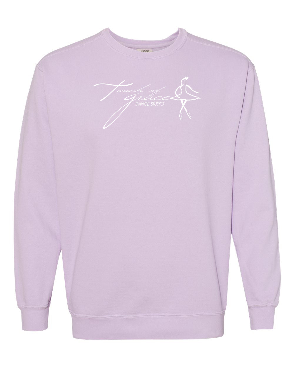 Touch of Grace - Comfort Colors Embroidered Crewneck Sweatshirt - Adult