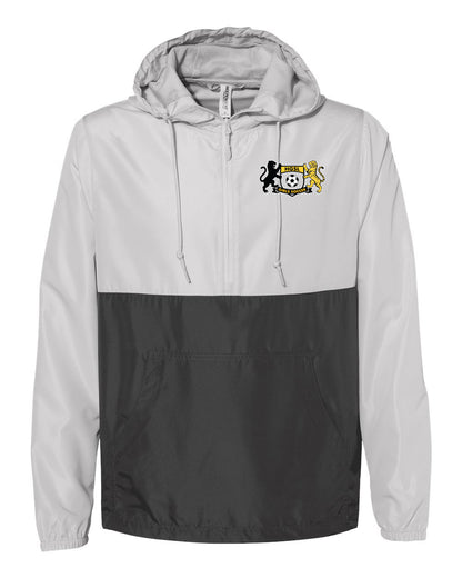 High School Soccer - Lightweight Quarter-Zip Windbreaker Pullover Jacket - Unisex