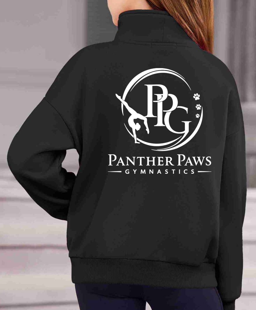 Panther Paws - Embroidered TEAM 1/2-Zip - Girl's