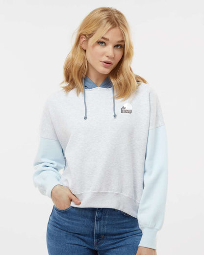 The Lineup - Colorblocked Crop Hooded Sweatshirt (W23771) - Women's