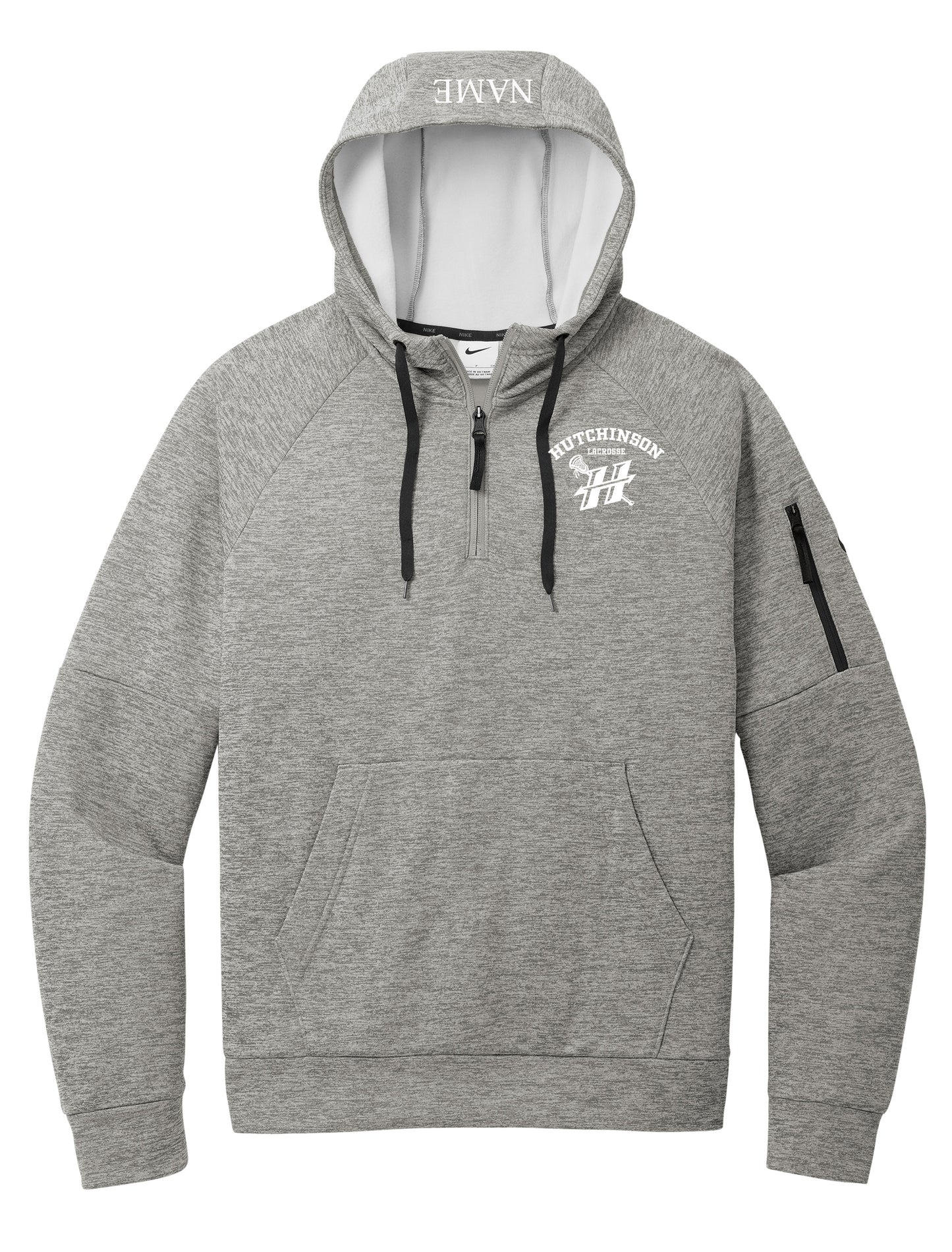 High School Lacrosse - Embroidered Nike 1/4-Zip Fleece Team Hoodie