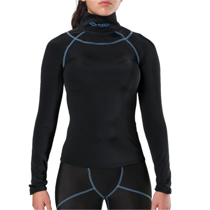 Mites -GIRL'S ULTRA COMPRESSION NECK GUARD HOCKEY SHIRT LONG SLEEVE - Women's/Girl's
